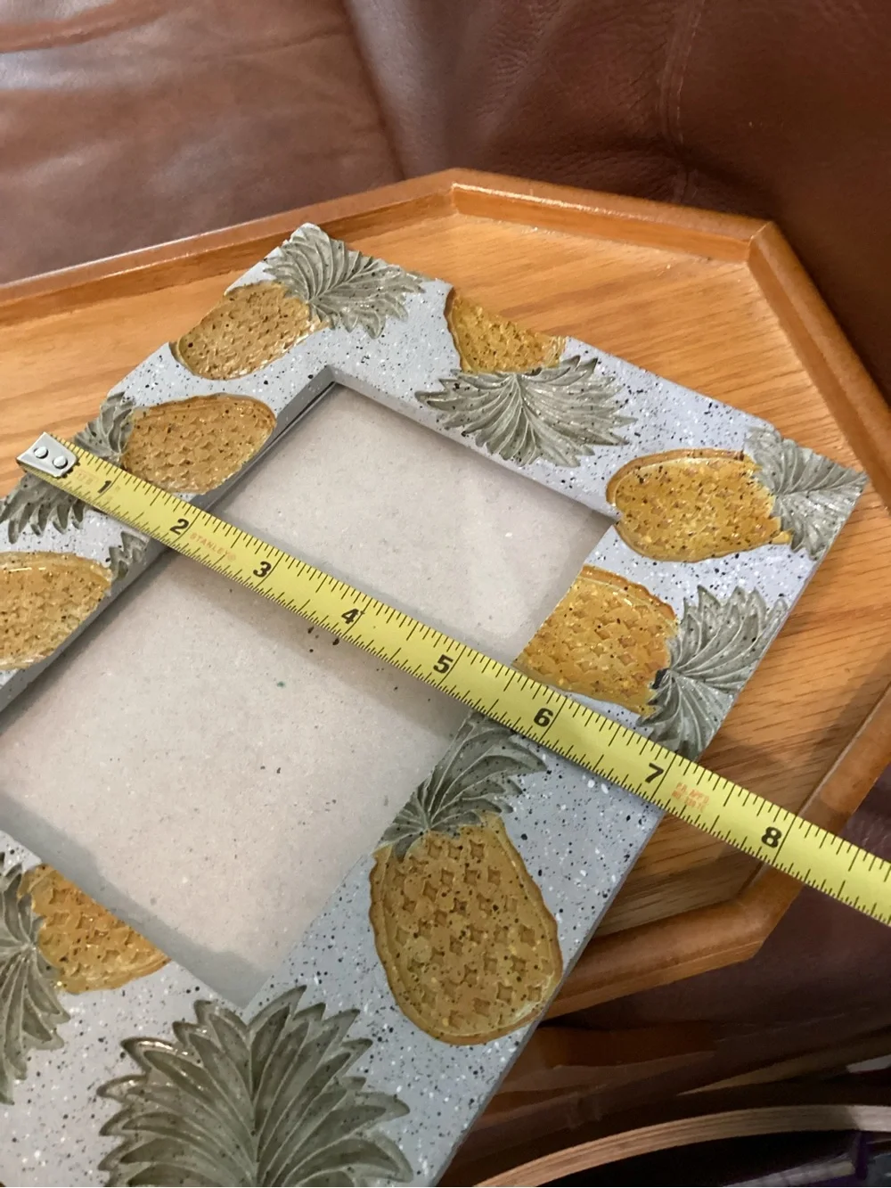Pineapple Pattern Decorative Photo Frame Holds 4x6